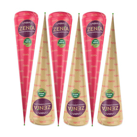 Zenia cone close-up showing smooth henna paste texture for mess-free application