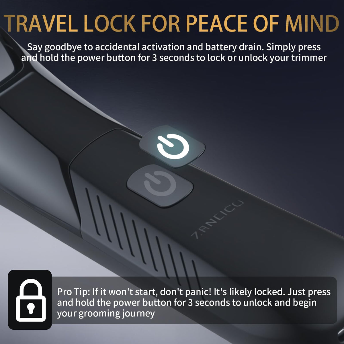 ZENLICO USB-C charging port enabling fast convenient charging on the go