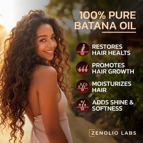 Zenolio Labs oil being massaged into scalp to nourish roots and promote healthier hair