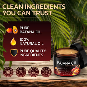Zenolio Labs close-up of natural batana oil and raw plant ingredients highlighting purity