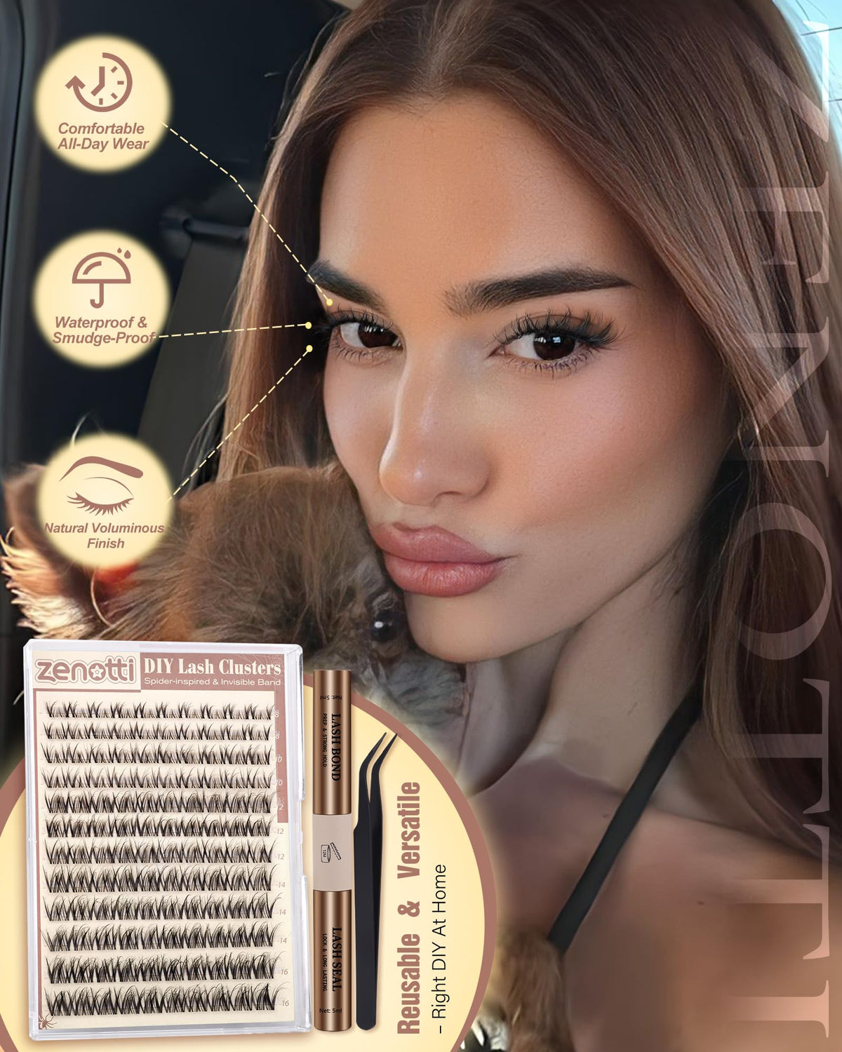 zenotti dual bond-and-seal brush demonstrating easy precise application