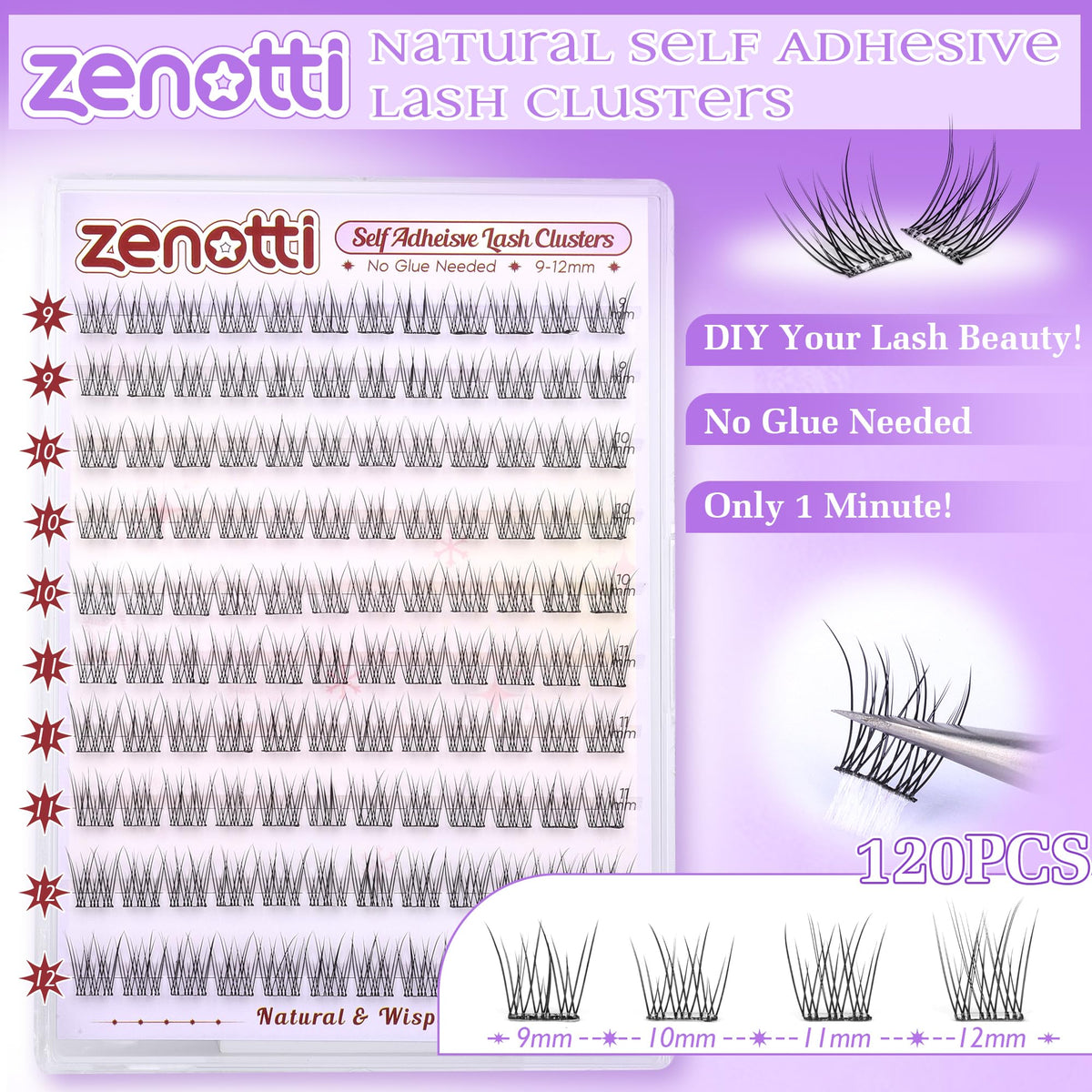 zenotti application demonstration with tweezers placing a cluster for quick, precise placement