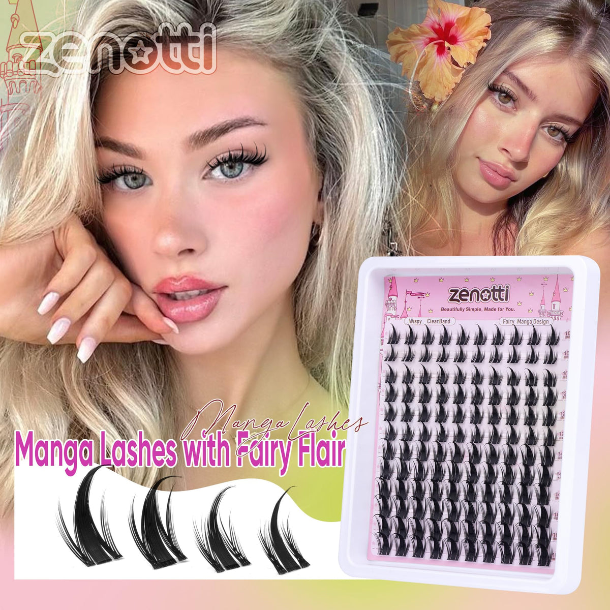 zenotti close-up of wet-look spiky tips highlighting dimensional shine