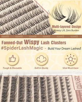 zenotti mixed 8–16mm lengths laid out to show customizable volume and shaping
