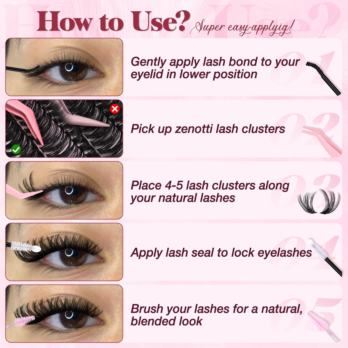 zenotti compact kit packed for travel to maintain lashes on the go