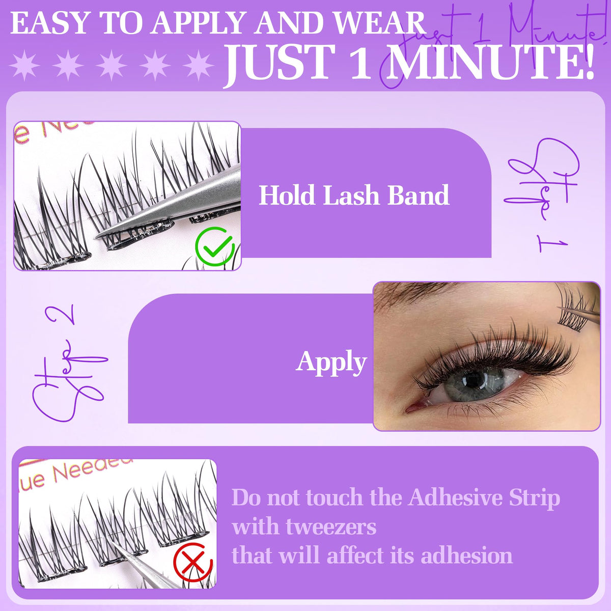 zenotti worn on eye showing C-curl lashes that enhance eye shape and look natural