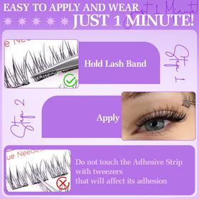 zenotti worn on eye showing C-curl lashes that enhance eye shape and look natural
