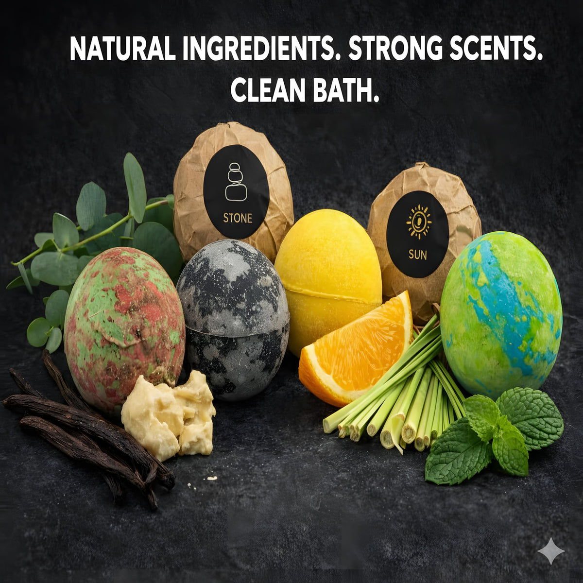 ZenseMe shea butter and essential oils visual emphasizing moisturizing benefits