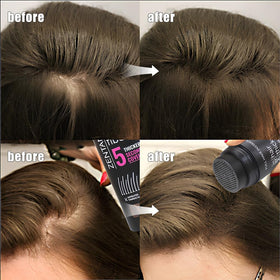ZENTANMEI woman styling hair after application for natural-looking volume