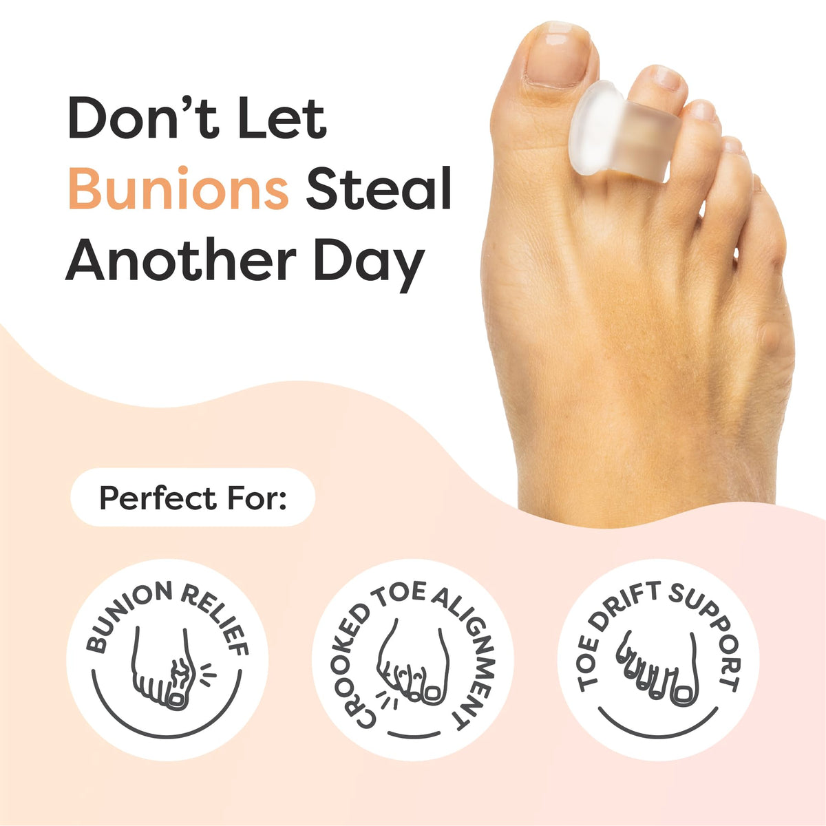 ZenToes gel close-up texture highlighting durable, supportive material