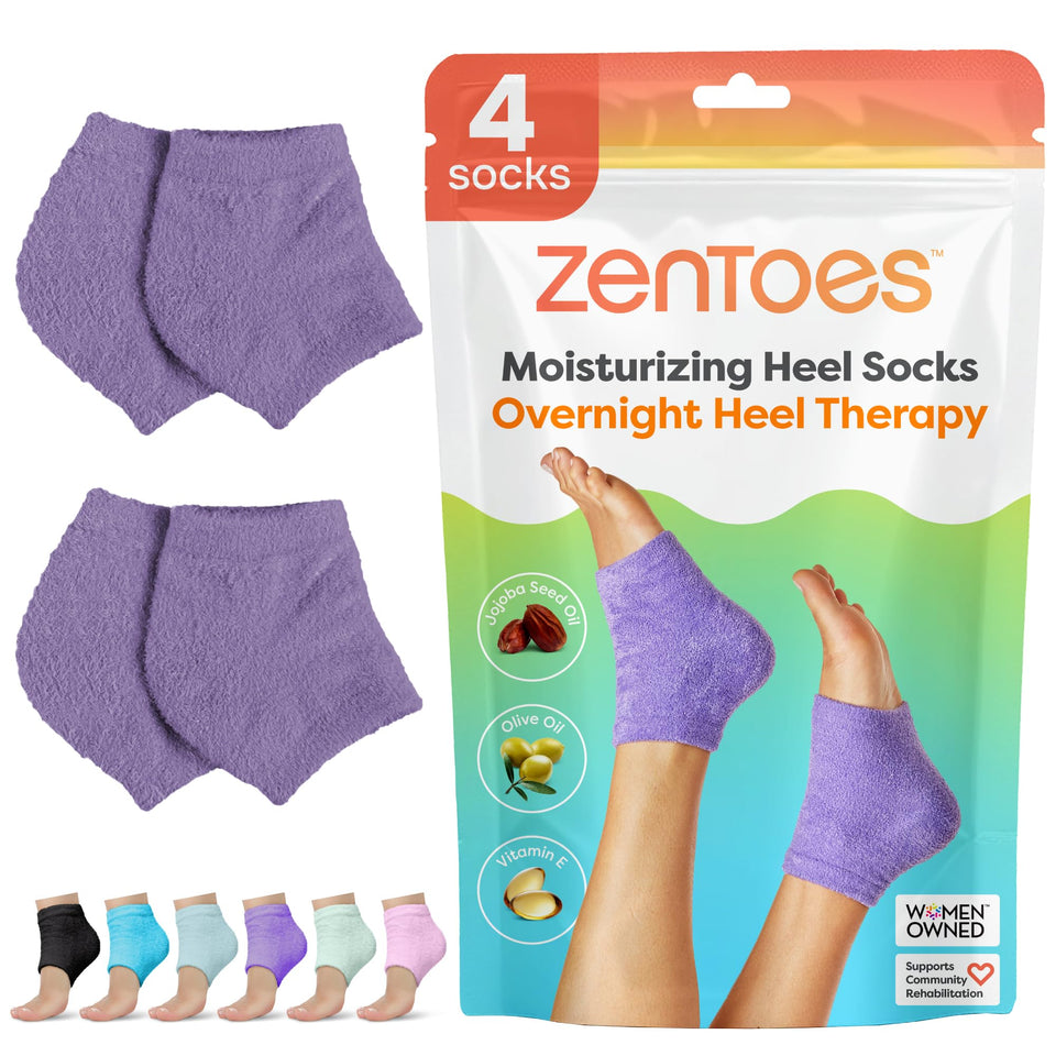 ZenToes fuzzy lilac front view showing comfortable spa-style fit