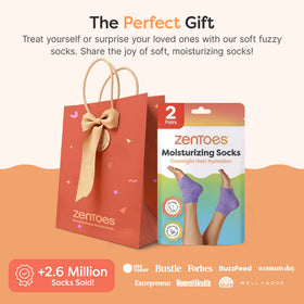 ZenToes gift-ready lifestyle photo presenting attractive spa gift option