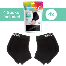 ZenToes open-toe design detail showing breathable fit and toe comfort