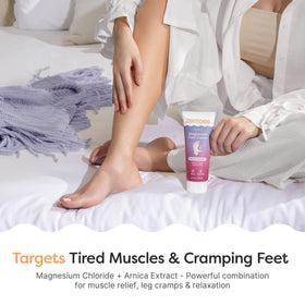 ZenToes open tube texture close-up illustrating fast-absorbing smooth cream