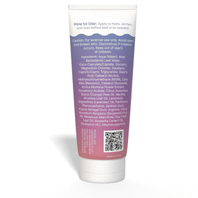 ZenToes label close-up showing ingredient list and calming scent notes
