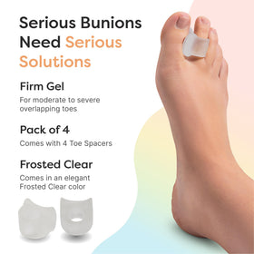 ZenToes separators inside sneaker illustrating comfortable shoe fit