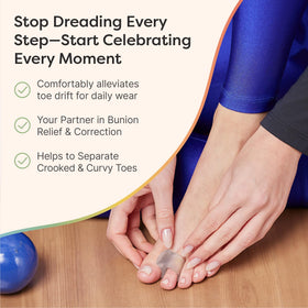 ZenToes separators held in hand showing compact size and portability