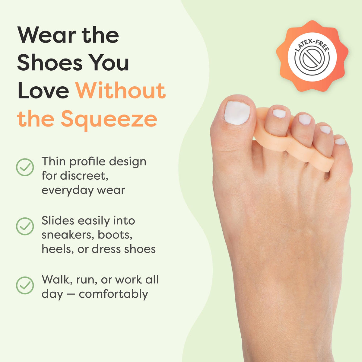 ZenToes triple-loop detail demonstrating secure toe stabilization