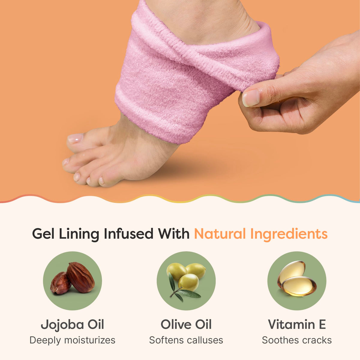 ZenToes worn by woman relaxing, illustrating at-home hydration