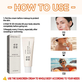 zeonmiehu label close-up highlighting ingredients and clear SPF benefit