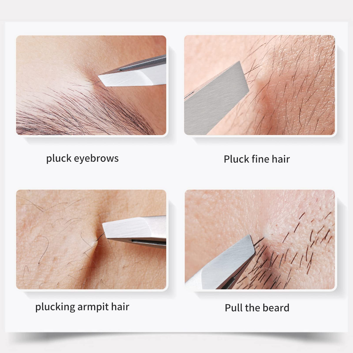 ZERNBER fine-point tip detail gripping a single hair with secure control