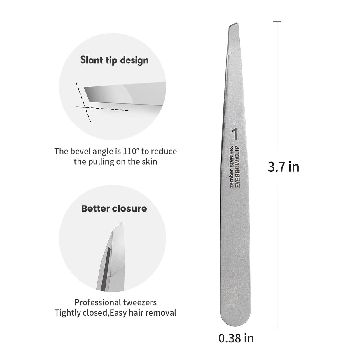 ZERNBER stainless steel texture highlighting rust-resistant durable finish