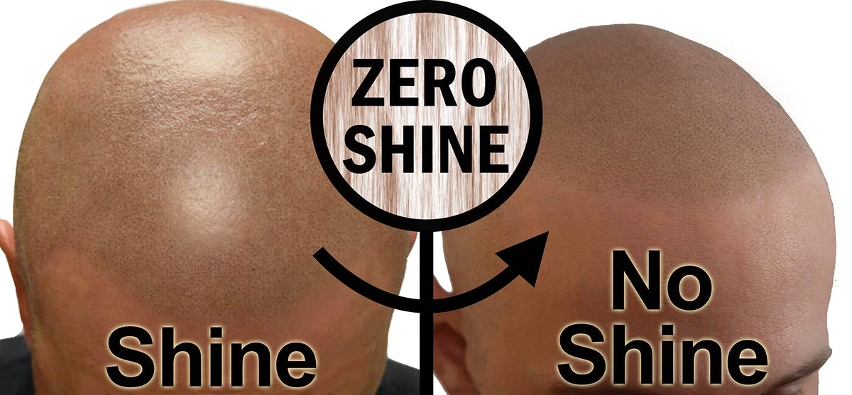 Zero Shine jar on bathroom counter in grooming routine for a natural matte finish
