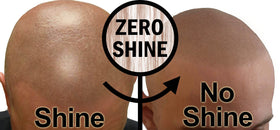 Zero Shine jar on bathroom counter in grooming routine for a natural matte finish