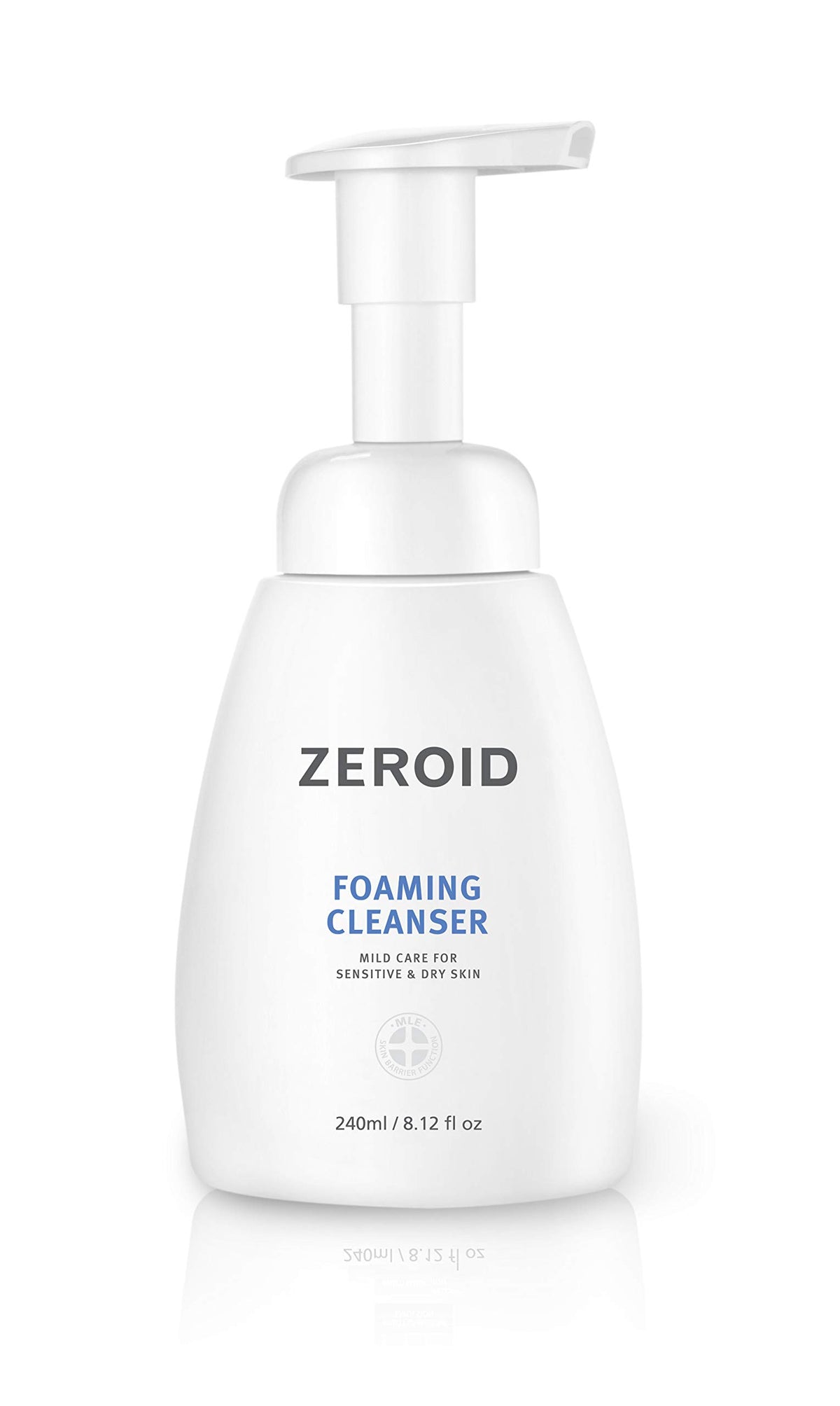 ZEROID front packaging showing bottle and label benefits