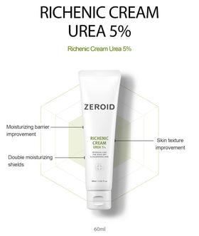 ZEROID cream texture close-up highlighting smooth emulsion for fast hydration