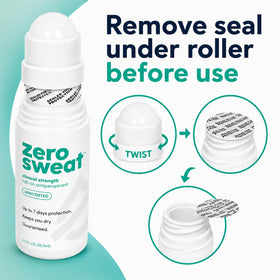 ZeroSweat in a travel kit emphasizing compactness and long-lasting protection