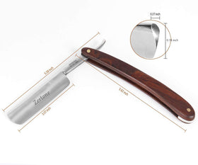 Zertone razor in use demonstrating correct shaving angle control