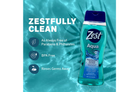 Zest Aqua waves concept image conveying crisp fragrance benefit