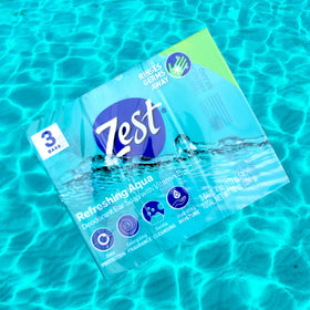 Zest bar lather close-up producing rich foam for gentle cleansing