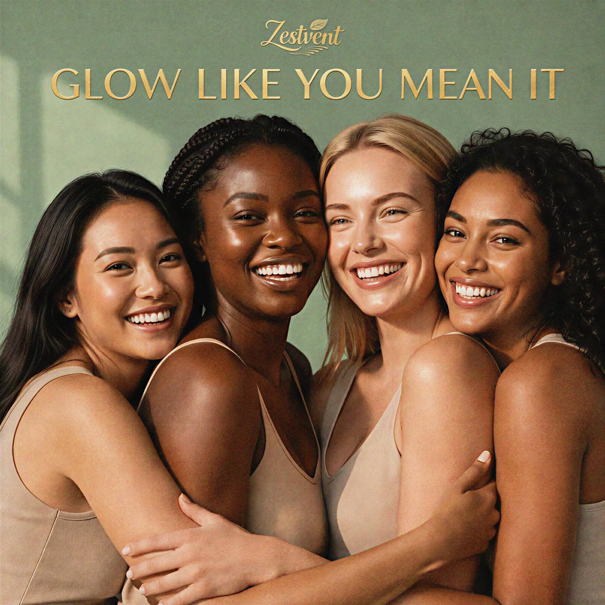 Zestvent botanical extracts display emphasizing soothing plant-based actives
