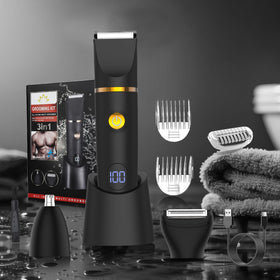 Zesuti gift packaging display portraying a ready-to-gift men's grooming kit