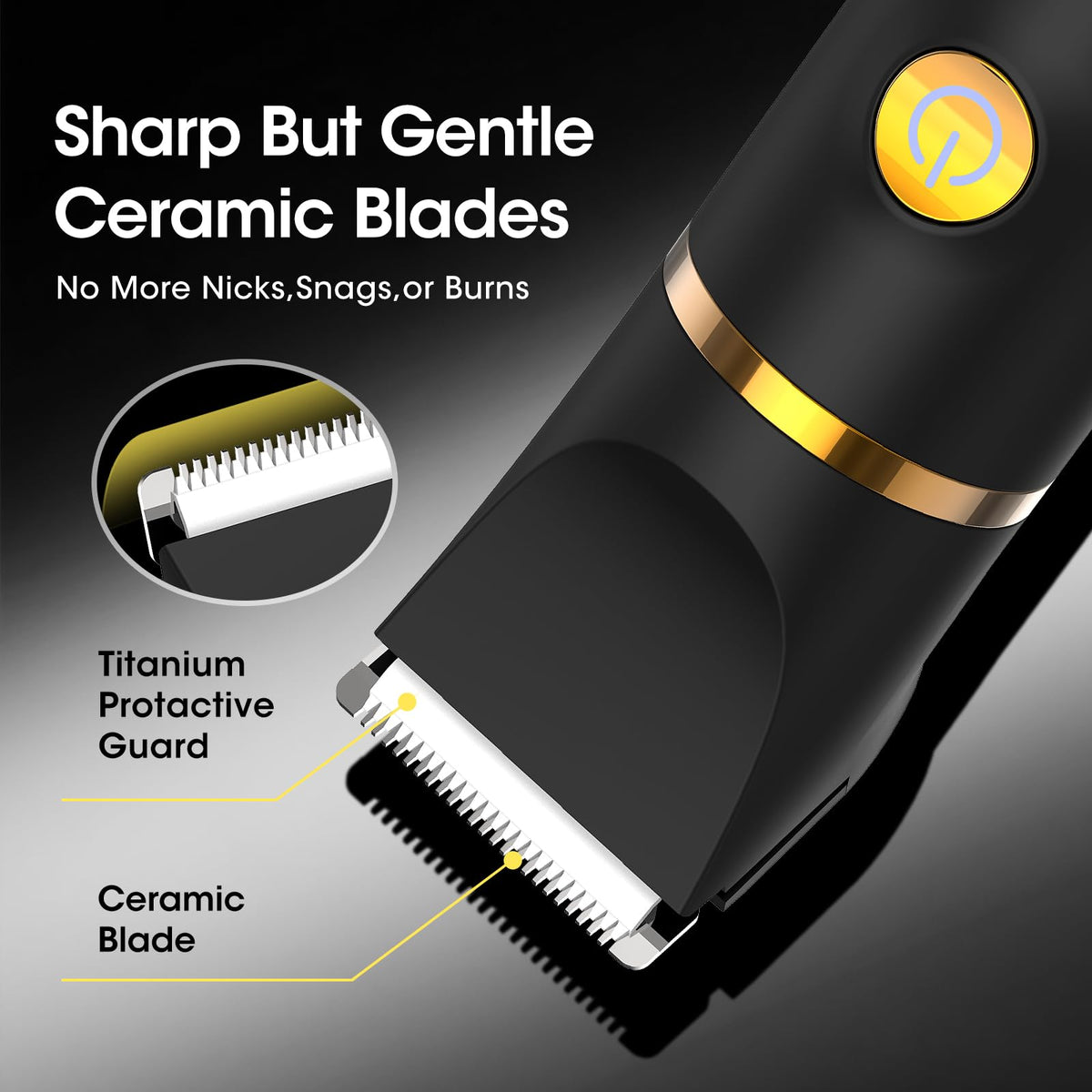 Zesuti interchangeable heads laid out for body, shaver and nose trimming versatility