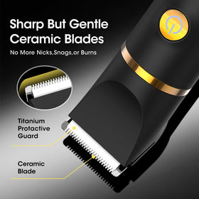 Zesuti interchangeable heads laid out for body, shaver and nose trimming versatility