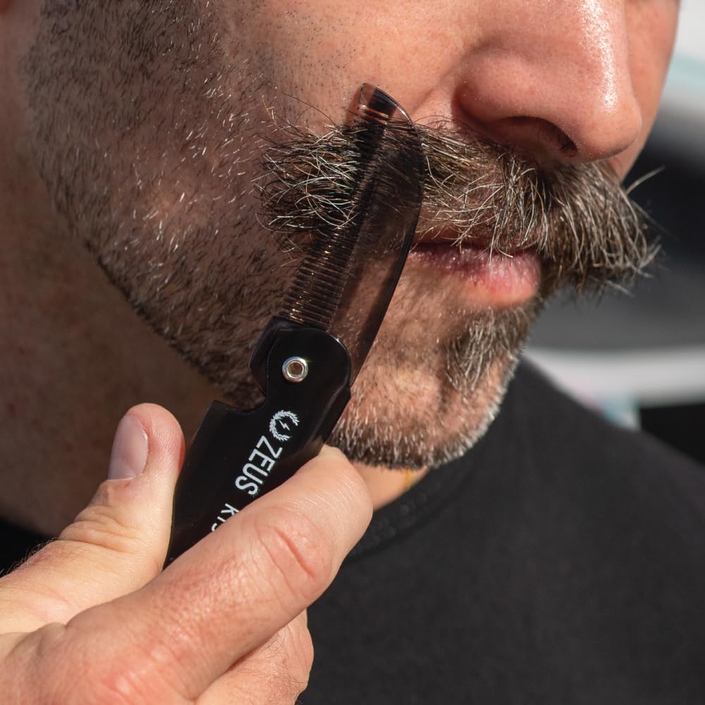 ZEUS comb teeth close up highlights handmade saw-cut smoothness and comfort
