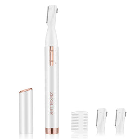 ZEXELLER front view showing compact trimmer and packaging, convenient grooming