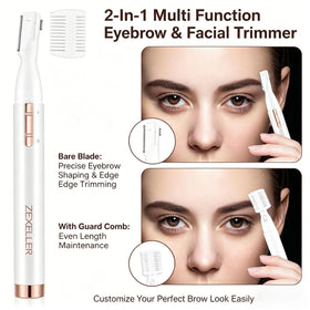 ZEXELLER trimmer fitted with adjustable comb, controls hair length precisely