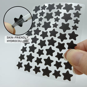 ZHAOLIESM patch applied to cheek demonstrates secure adhesion and concealment