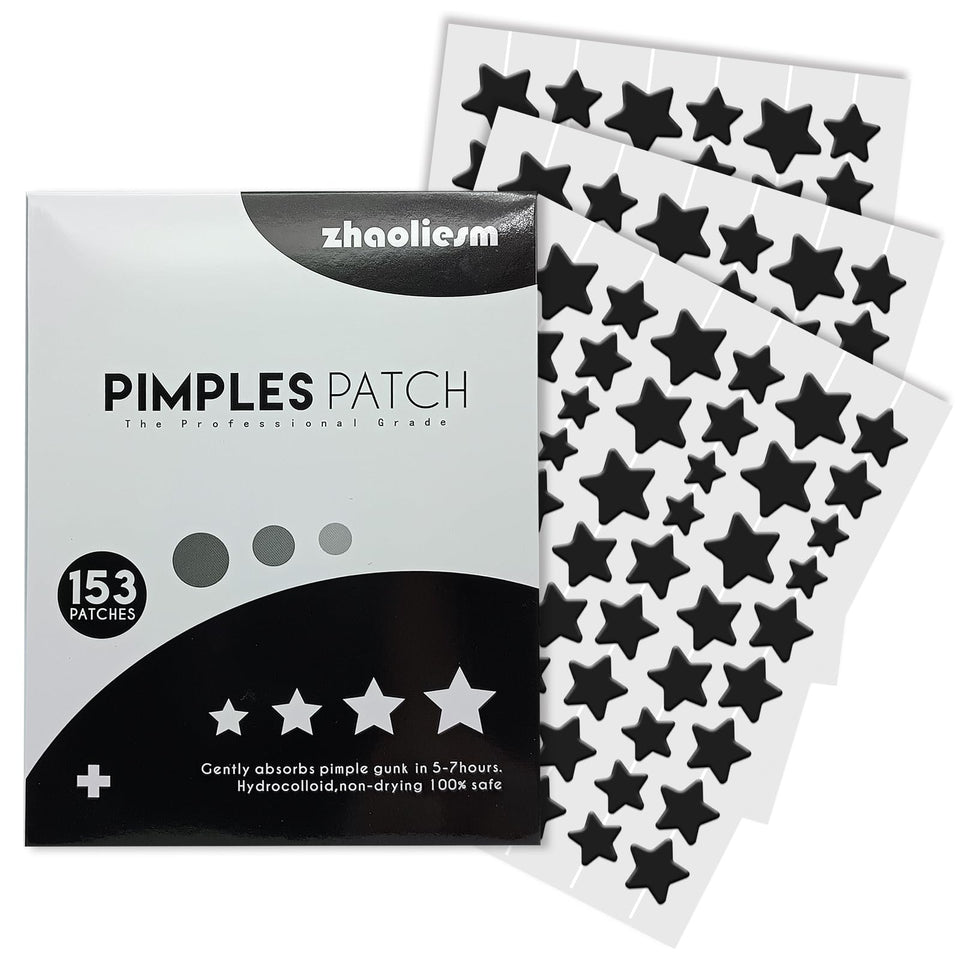 ZHAOLIESM front packaging showing 153 count and black star patches benefit discreet protection