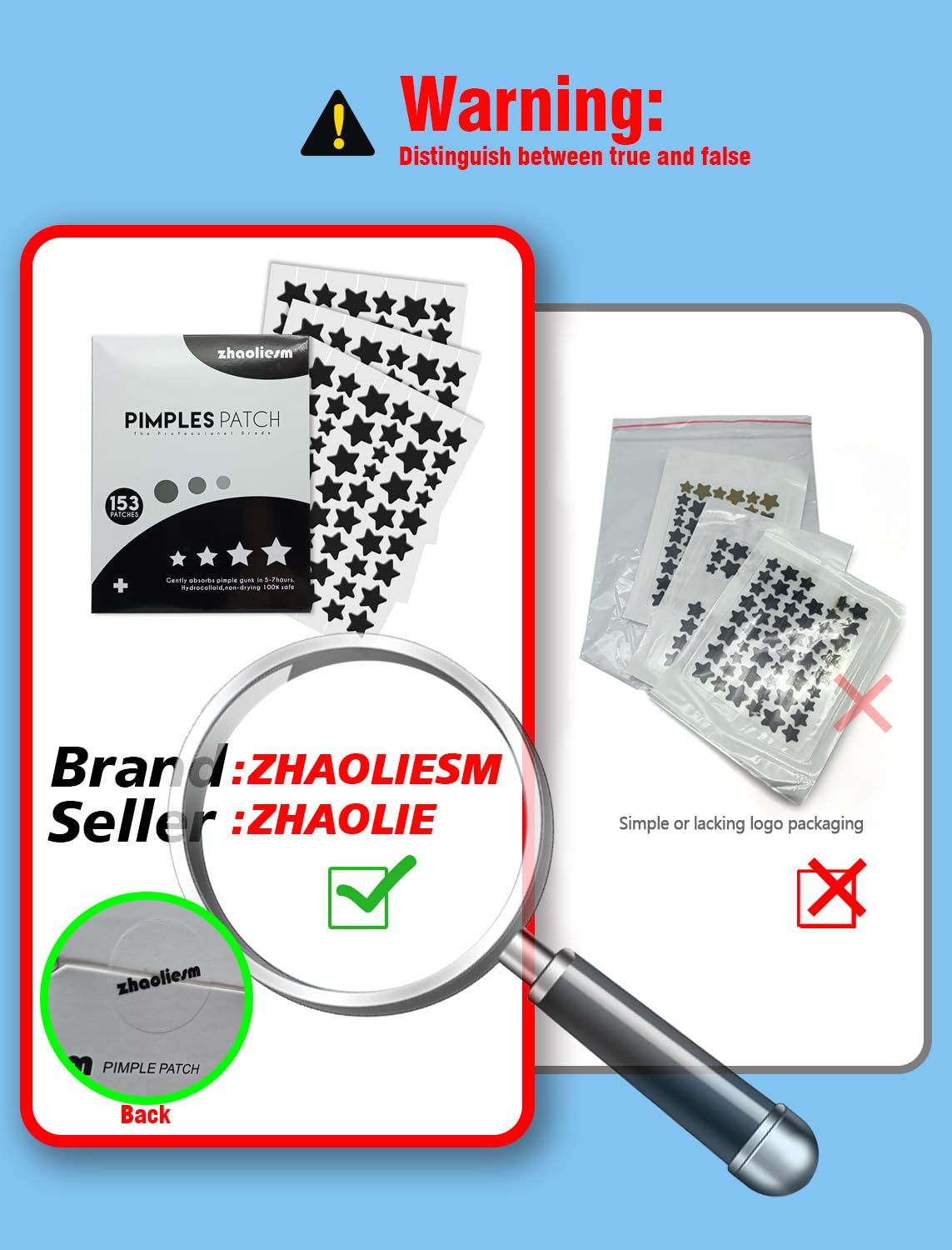 ZHAOLIESM closeup texture of hydrocolloid star patch helps absorb fluid