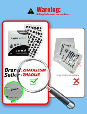 ZHAOLIESM closeup texture of hydrocolloid star patch helps absorb fluid