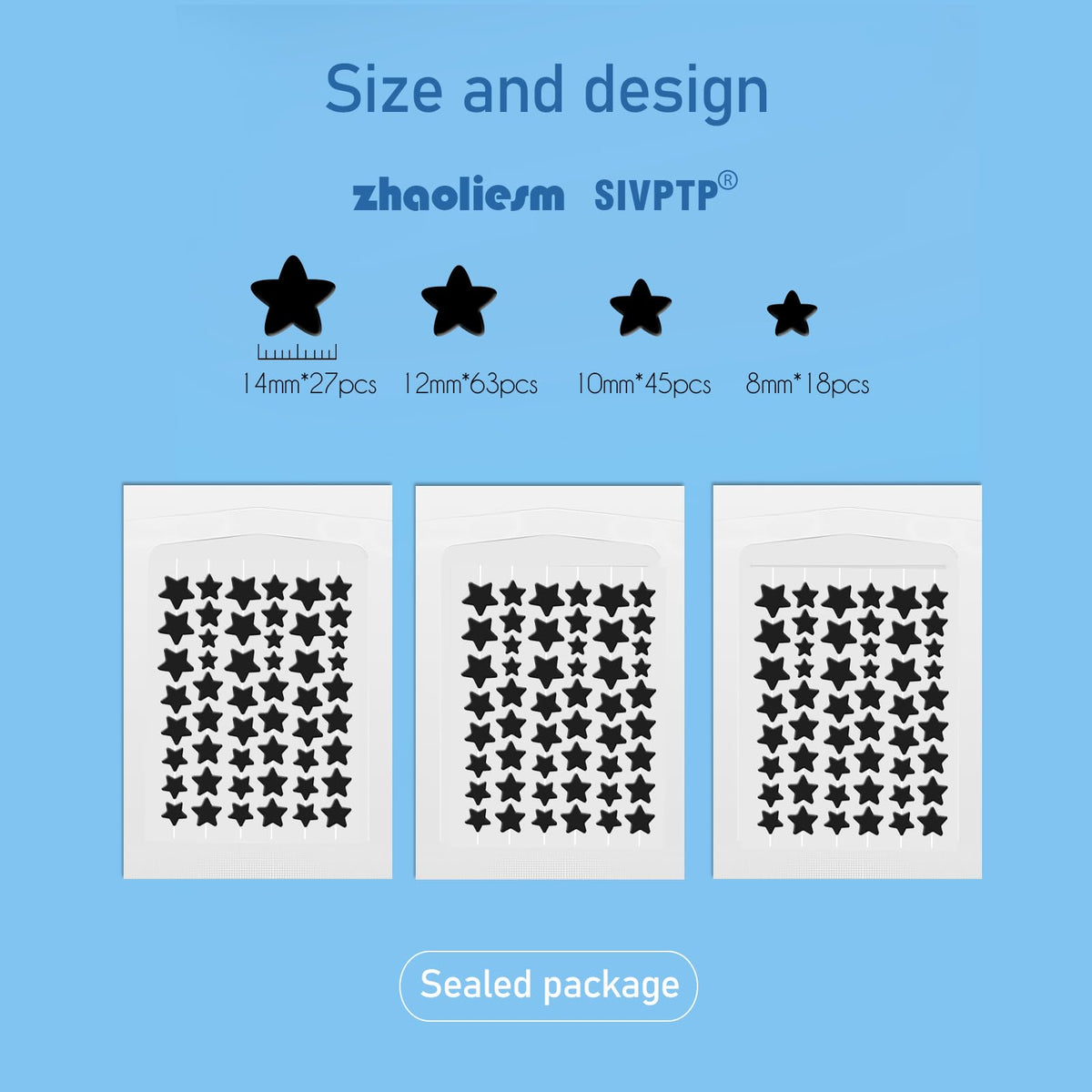 ZHAOLIESM compact pouch with patches ready for travel offers on-the-go spot treatment