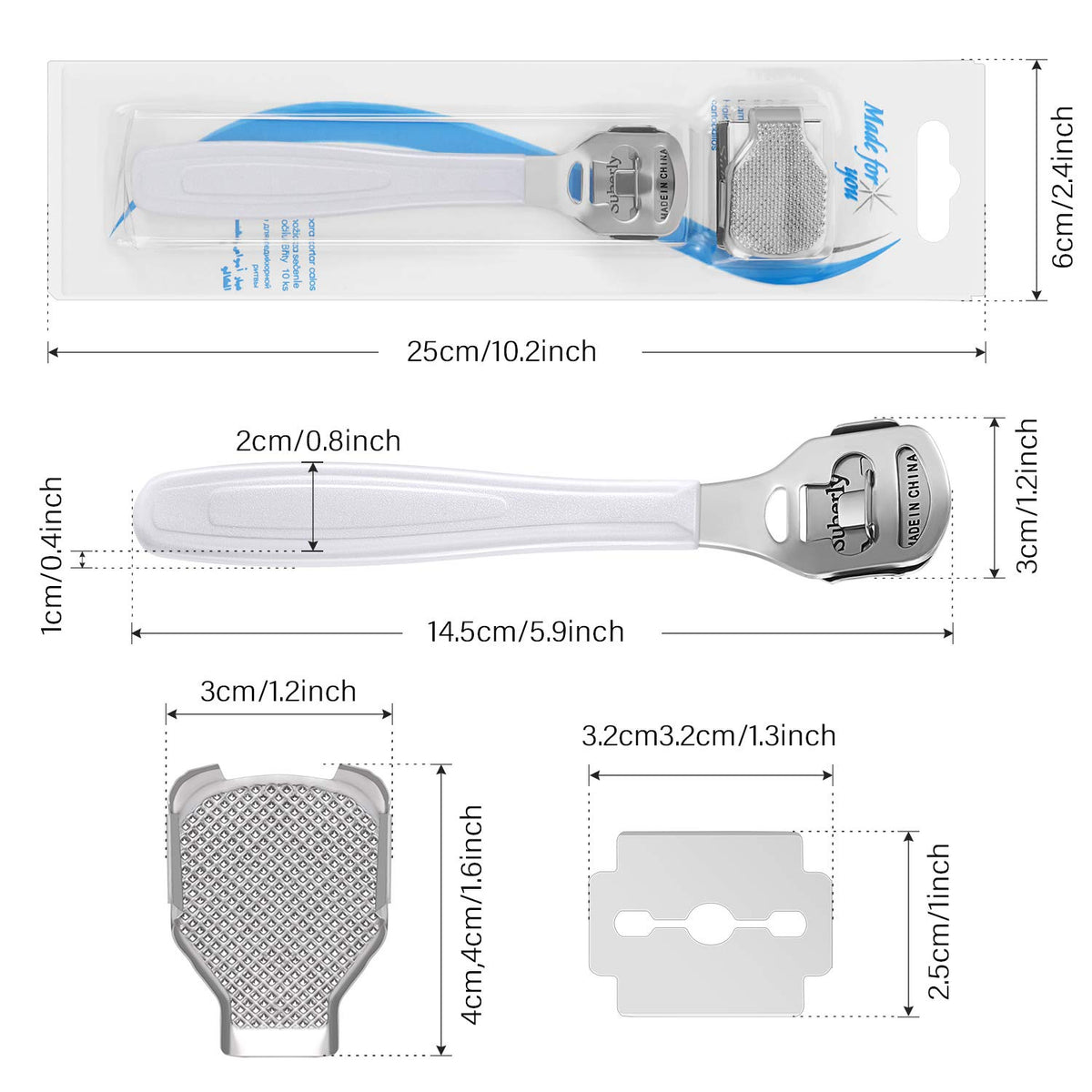 Zhehao stainless steel handle close-up offering secure grip and control