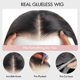 ZHENGON close-up of 6x4 HD transparent lace showing versatile parting benefit