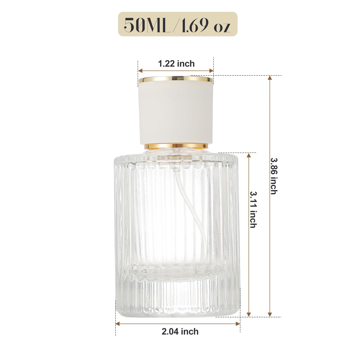 ZHENGYAOYANG close-up of ribbed glass texture offering improved grip and elegant appearance