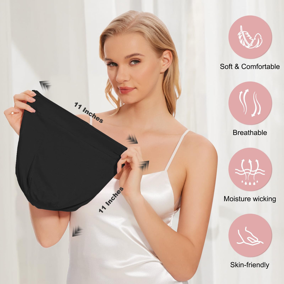 ZHENSILK adjustable buckle detail showing customizable secure fit